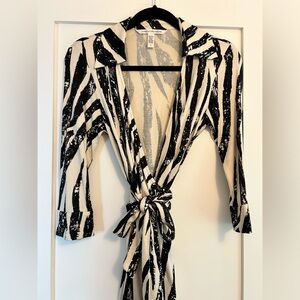Diane von Furstenberg classic wrap dress in Zebra print